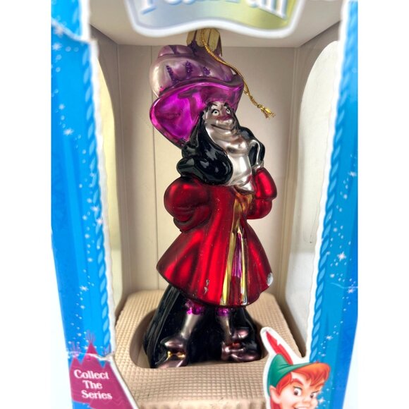 Santa's Best Captain Hook Disney Peter Pan European Mouth Blown Glass Ornament - Picture 2 of 16